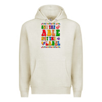 Oatmeal Heather see the able not the label Premium Hoodie - CowhideDigitalArt