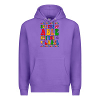 Purple see the able not the label Premium Hoodie - CowhideDigitalArt
