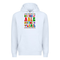 White see the able not the label Premium Hoodie - CowhideDigitalArt