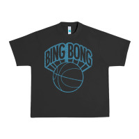 Pigment Black bing bong vintage distressed Urban Heavy Tee - PixelWave