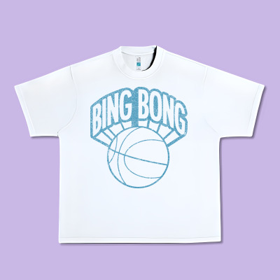 Bing Bong Vintage Distressed Urban Heavy Tee Designed By Pixelwave