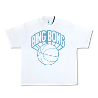White bing bong vintage distressed Urban Heavy Tee - PixelWave