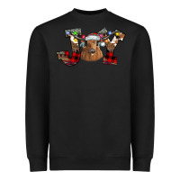 Black Joy Longhorn Heavyweight Sweatshirt - CowhideDigitalArt