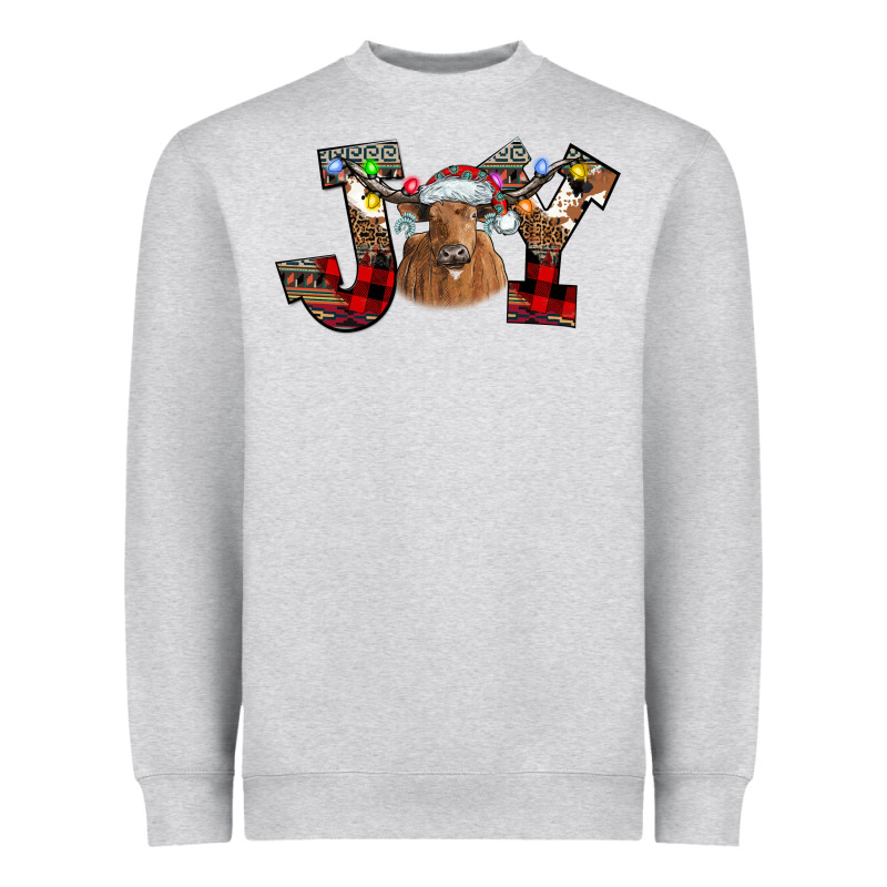 Joy Longhorn Heavyweight Sweatshirt by CowhideDigitalArt | Teevron