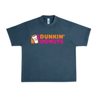 Midnight Navy Dunkin'donuts Urban Heavy Tee - PixelWave