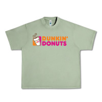 Oil Green Dunkin'donuts Urban Heavy Tee - PixelWave
