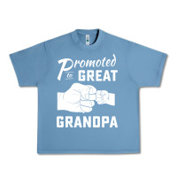 Pebble Blue Promoted to Great Grandpa Urban Heavy Tee - PixelWave