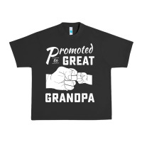Pigment Black Promoted to Great Grandpa Urban Heavy Tee - PixelWave