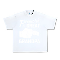 White Promoted to Great Grandpa Urban Heavy Tee - PixelWave