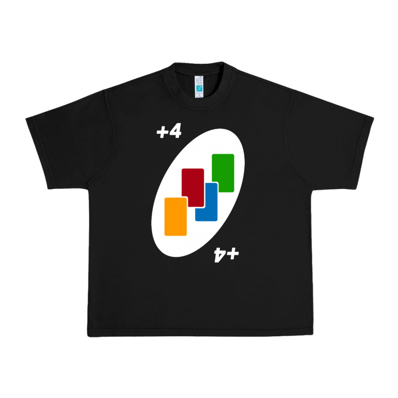 Uno Card Game Draw Four Urban Heavy Tee by PixelWave | Teevron