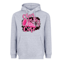 Heather Grey Cheer For The Cure Heavyweight Hoodie - BarkalooDesign