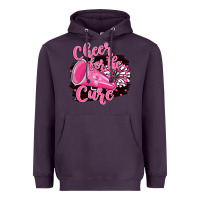 Plum Cheer For The Cure Heavyweight Hoodie - BarkalooDesign