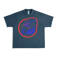 Midnight Navy cool whip vintage design   80s aesthetic Urban Heavy Tee - PixelWave
