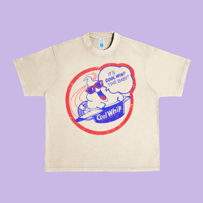 Cool Whip Vintage Design   80s Aesthetic Urban Heavy Tee Designed By Pixelwave