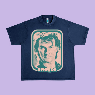 Patrick Swayze Retro 80s Fan Aesthetic Design Urban Heavy Tee Designed By Pixelwave