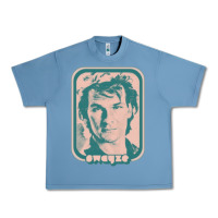 Pebble Blue patrick swayze retro 80s fan aesthetic design Urban Heavy Tee - PixelWave