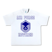 White military master sergeant air force retired t shirt Urban Heavy Tee - PixelWave