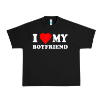 Black I Love My Boyfriend T-Shirt Urban Heavy Tee - PixelWave