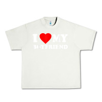 Pistachio I Love My Boyfriend T-Shirt Urban Heavy Tee - PixelWave