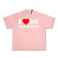 Salmon I Love My Boyfriend T-Shirt Urban Heavy Tee - PixelWave