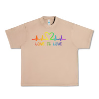 Burro LGBT Love Rainbow Heartbeat Urban Heavy Tee - PixelWave