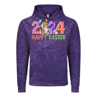 Cloud Purple 2024 happy easter Vintage Hoodie - CowGirlArtShop