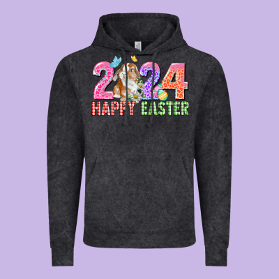 2024 Happy Easter Vintage Hoodie Designed By Cowgirlartshop