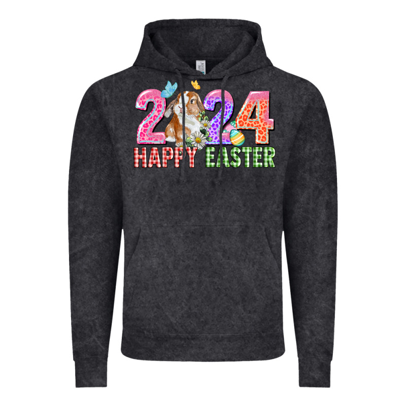2024 Happy Easter Vintage Hoodie by CowGirlArtShop | Teevron