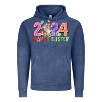 Vintage Denim 2024 happy easter Vintage Hoodie - CowGirlArtShop