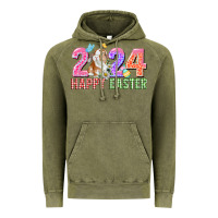 Vintage Olive 2024 happy easter Vintage Hoodie - CowGirlArtShop