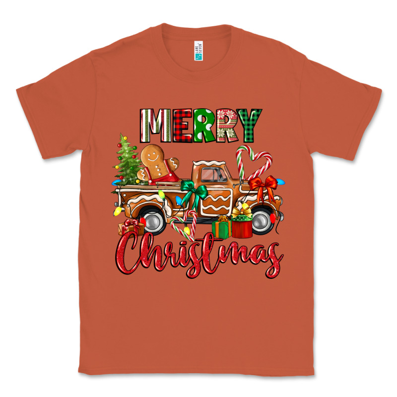 Merry Christmas Gingerbread Truck Classic Tee by texasbilliewilder | Teevron