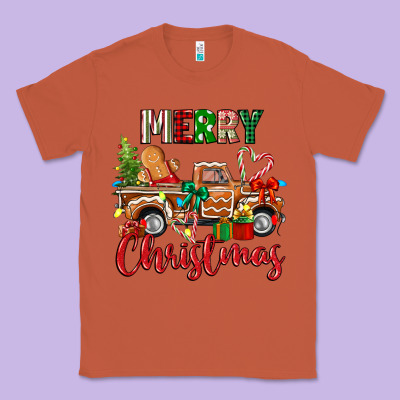 Merry Christmas Gingerbread Truck Classic Tee Designed By Texasbilliewilder