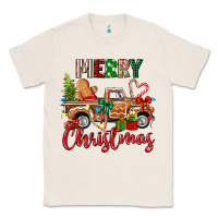 Natural merry christmas gingerbread truck Classic Tee - texasbilliewilder