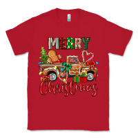 Red merry christmas gingerbread truck Classic Tee - texasbilliewilder