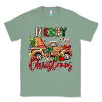 Sage merry christmas gingerbread truck Classic Tee - texasbilliewilder