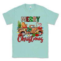 Seafoam merry christmas gingerbread truck Classic Tee - texasbilliewilder