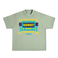 Oil Green it's robot fighting time funny robotics engineer battle bots Urban Heavy Tee - PixelWave