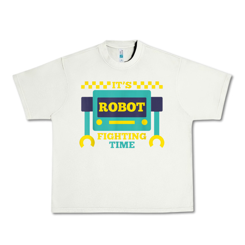 It's Robot Fighting Time Funny Robotics Engineer Battle Bots Urban Heavy Tee by PixelWave | Teevron