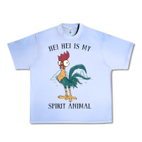 Grape Ice Moana Hei Hei Is My Spirit Animal Portrait Urban Heavy Tee - PixelWave