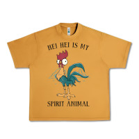 Moana Hei Hei Is My Spirit Animal Portrait Urban Heavy Tee | Teevron