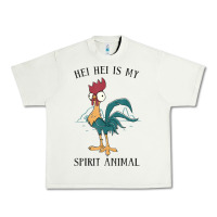 Pistachio Moana Hei Hei Is My Spirit Animal Portrait Urban Heavy Tee - PixelWave