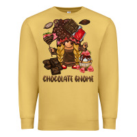 Antique Gold chocolate gnome Premium Sweatshirt - BarkalooDesign