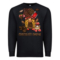 Black chocolate gnome Premium Sweatshirt - BarkalooDesign