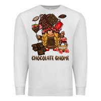 Oatmeal Heather chocolate gnome Premium Sweatshirt - BarkalooDesign