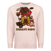 Pale Pink chocolate gnome Premium Sweatshirt - BarkalooDesign