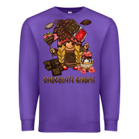 Purple chocolate gnome Premium Sweatshirt - BarkalooDesign