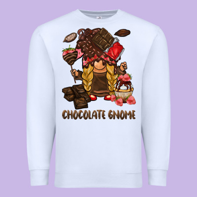 Chocolate Gnome Premium Sweatshirt Designed By Barkaloodesign