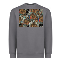 Storm Dog Pattern Heavyweight Sweatshirt - CowhideDigitalArt