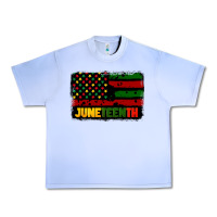 Grape Ice juneteenth american flag Urban Heavy Tee - CowGirlArtShop