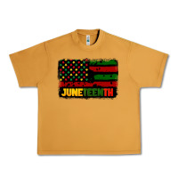 Peanut Butter juneteenth american flag Urban Heavy Tee - CowGirlArtShop
